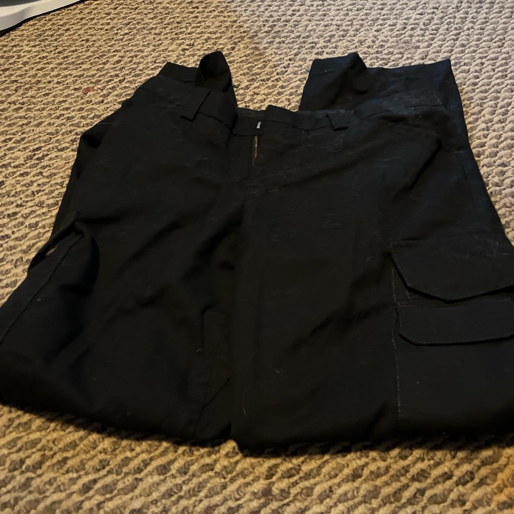 Black cargo pants